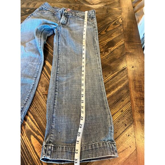 7 For All Mankind Cropped Jeans Women 27 Preppy Academia Twee Coquette Grunge - Picture 8 of 12